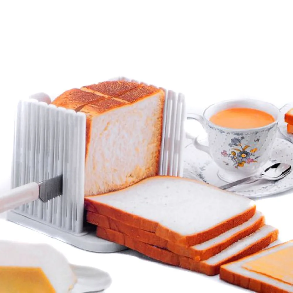 

Free shipping Baking tools toast slicer bread cutter splitter toast