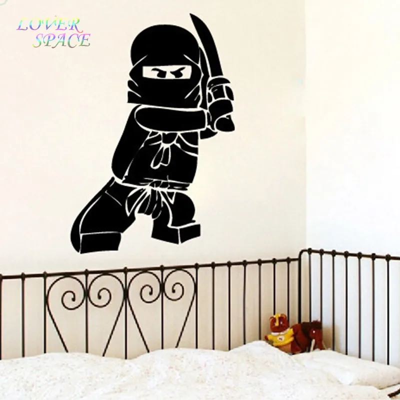 Ninjago Vinyl Wall Sticker Decal Kids Black 
