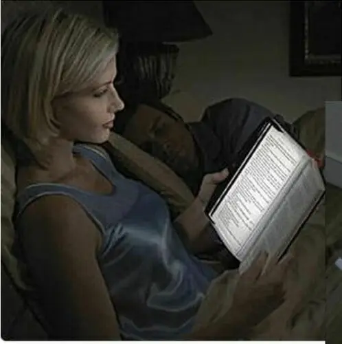 

Usefu Creative LED Book Light Reading Night Flat Plate Portable Reading Car Travel Panel Lamp