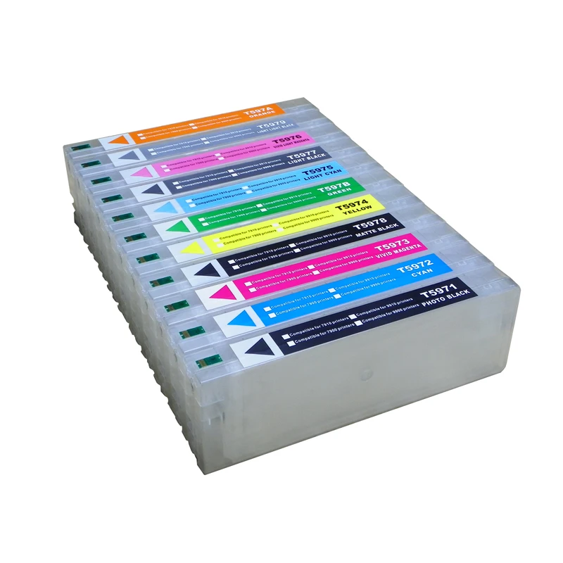 11 шт. 700 мл многоразовый картридж с Resetter для Epson широкоформатный принтер Stylus Pro 7900