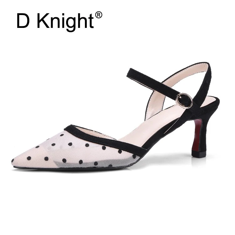 

Summer Women Thin High Heel Sandals Sexy Black White Lady Sandals Wedding Shoes Plus Size 43 Footwear Women Valentine's Day Gift