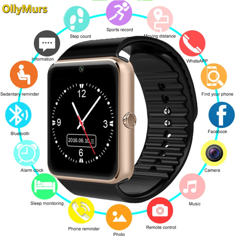 

Smart Watch GT08 Children Men Women Kids Watch Phone SIM Card Camera Clock Bluetooth Smartwatch gt 08 Connect Android IOS PK Q18