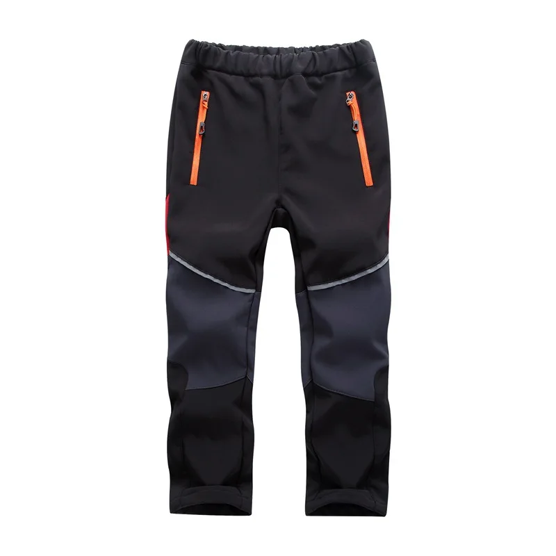 Брендовые водонепроницаемые ветрозащитные штаны для мальчиков и девочек; теплые брюки; спортивные брюки для альпинизма; детская мягкая верхняя одежда для детей 5-16 лет