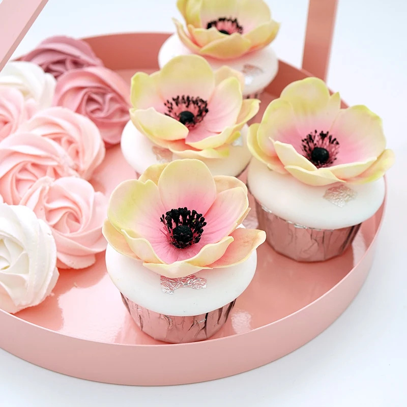 

Simulation cupcake Feel flower ornament Baking shop window Flower shop window display soft