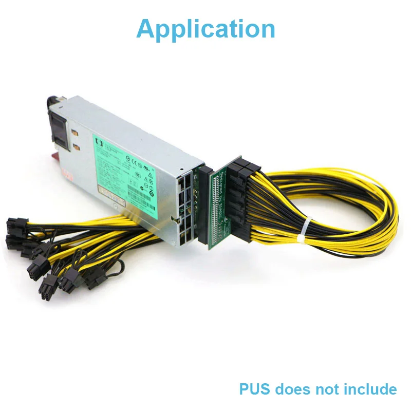 En-Labs PCIe 6pin to 8pin(6+2) Male to Male PCI-E Power Cable for GPU Power Supply Breakout Board Adapter for Ethereum Mining