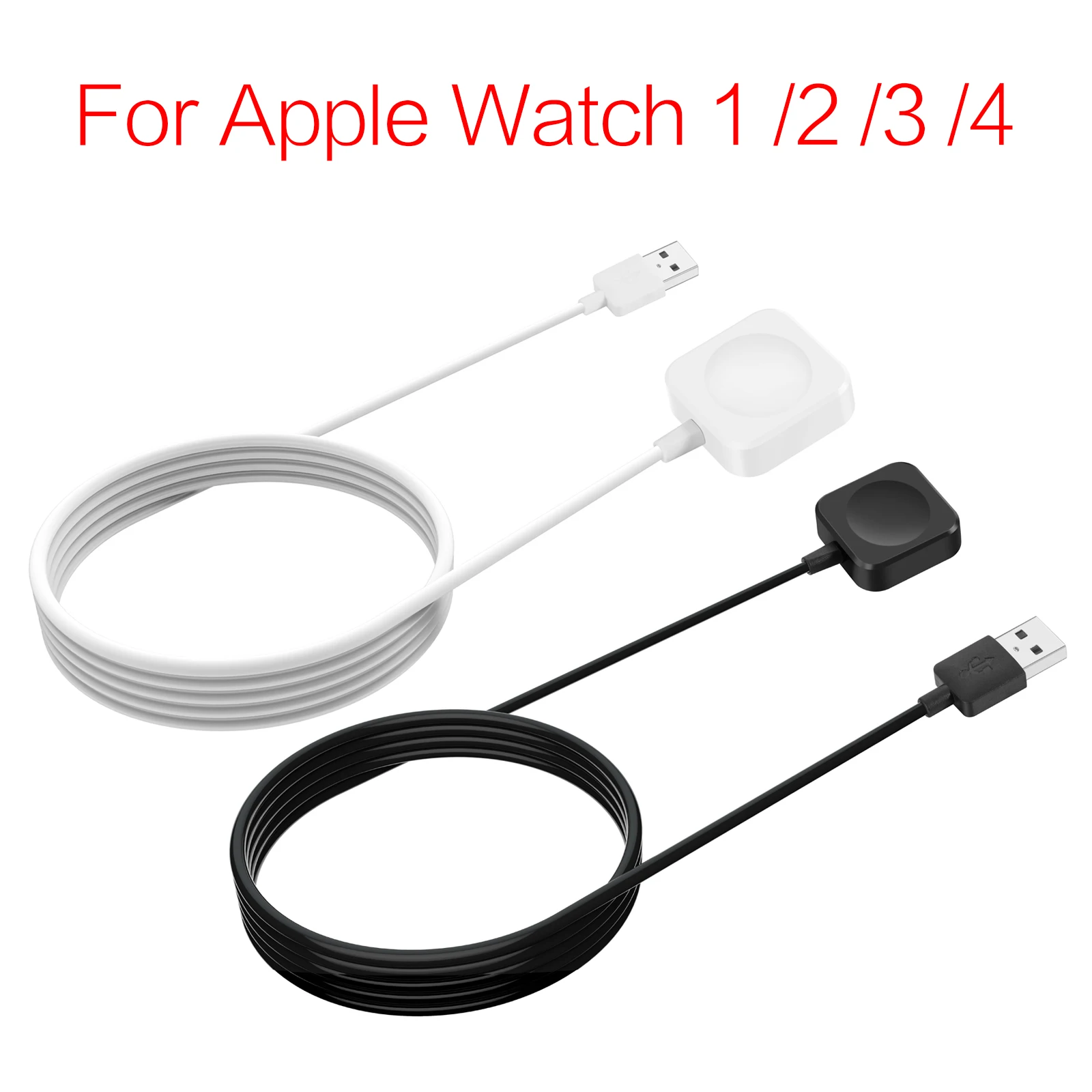 Магнитное зарядное устройство для Apple Watch USB Беспроводная зарядка для I Watch Series 4 3 2 1 зарядное устройство для часов универсальное беспроводное зарядное устройство - Тип штекера: for iwatch 1 2 3 4