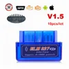 10pcs/lot V1.5 Chip PIC18F25K80 ELM327 Bluetooth V1.5 Auto Code Reader Super MINI ELM 327 Works ON Android Symbian FW V1.5 ► Photo 1/6