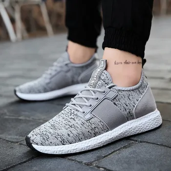 

LEOCI Men Sneakers Running Shoes Lightweight Breathable Mesh Sports Shoes Jogging Footwear Walking Athletics Shoes baskets homme