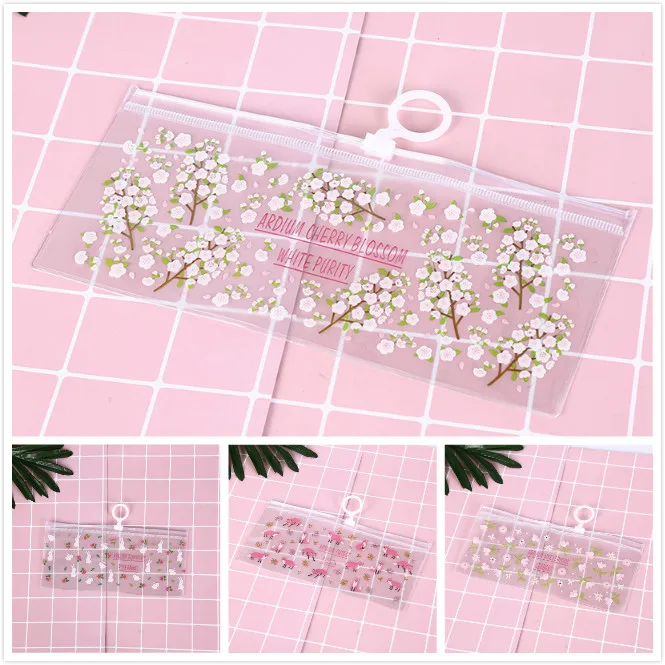 

4Styles Fox Rabbit Flower Cosmetic Bag Case Fashion Pvc Makeup Zipper Pouch Case Clear Toiletry Holder Bag