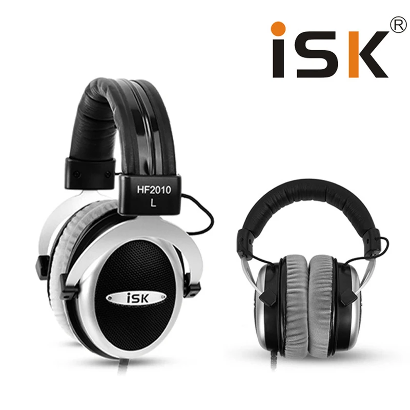 

100% Original ISK HF2010 Headphones 3D hifi Stereo Earphone Studio Recording Audio Headset Intelligent noise canceling headphone