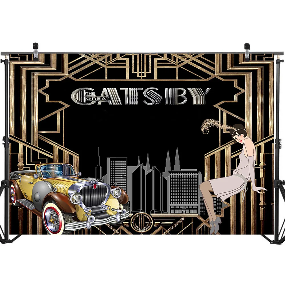 Фон NeoBack The Great Gatsby 1920's Ретро Flapper девушка фотография виниловый Гэтсби тема вечерние фоны для плакатов