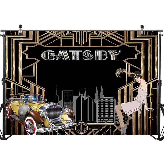 1920s Great Gatsby Party Decorations  Roaring 20s Party Decorations - 1920s  Backdrop - Aliexpress