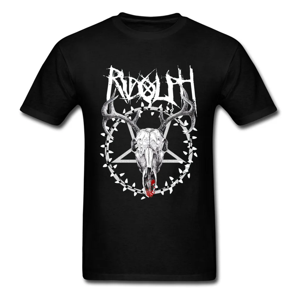  Man Tshirts Metal Rudolph 20602 Fashionable Tees 100% Cotton Fabric O-Neck Short Sleeve Normal Tops & Tees Summer Metal Rudolph 20602 black