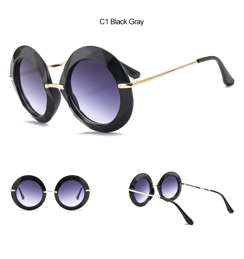 2018 New Retro Round Women Sunglasses  (8)