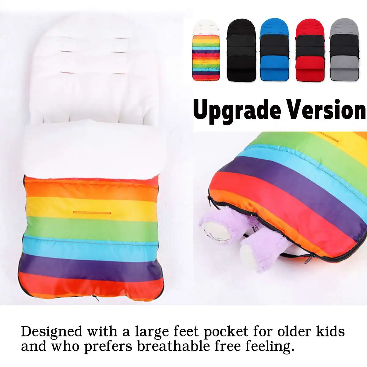 Универсальные теплые зимние детские детская коляска Sleepsacks ветрозащитная тележка Footmuff детская коляска теплая крышка для ног спальный