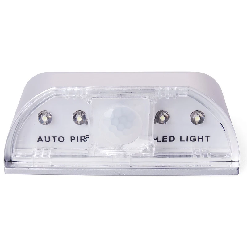 

Intelligent Auto PIR Door Lock Induction Lamp Door Keyhole IR Motion Sensor Heat Temperature Detector 4 LED Smart Night WWO66