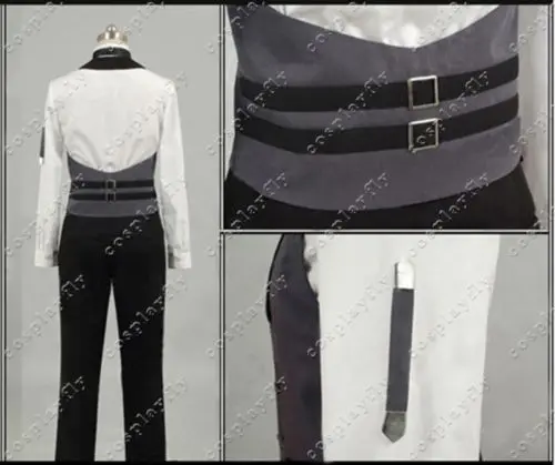 S XL Черный Дворецкий 2 Kuroshitsuji Себастиан диакон черная куртка Униформа Мужская