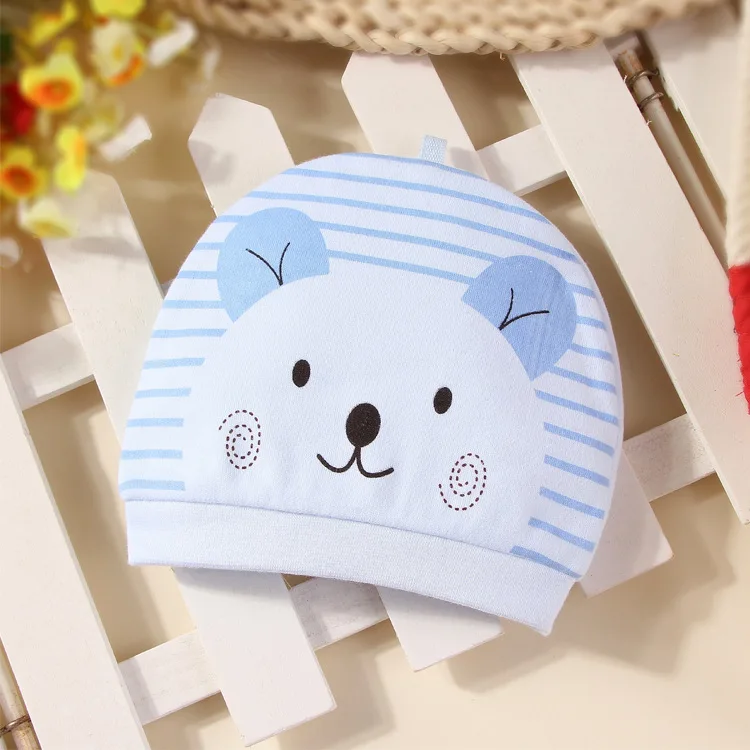 

Newborn 100% Cotton Baby Hat Unisex 3 Colors Available Soft Cute Baby Cap Toddler Infant Boys Girls Newborn Hat For 0-6 Months
