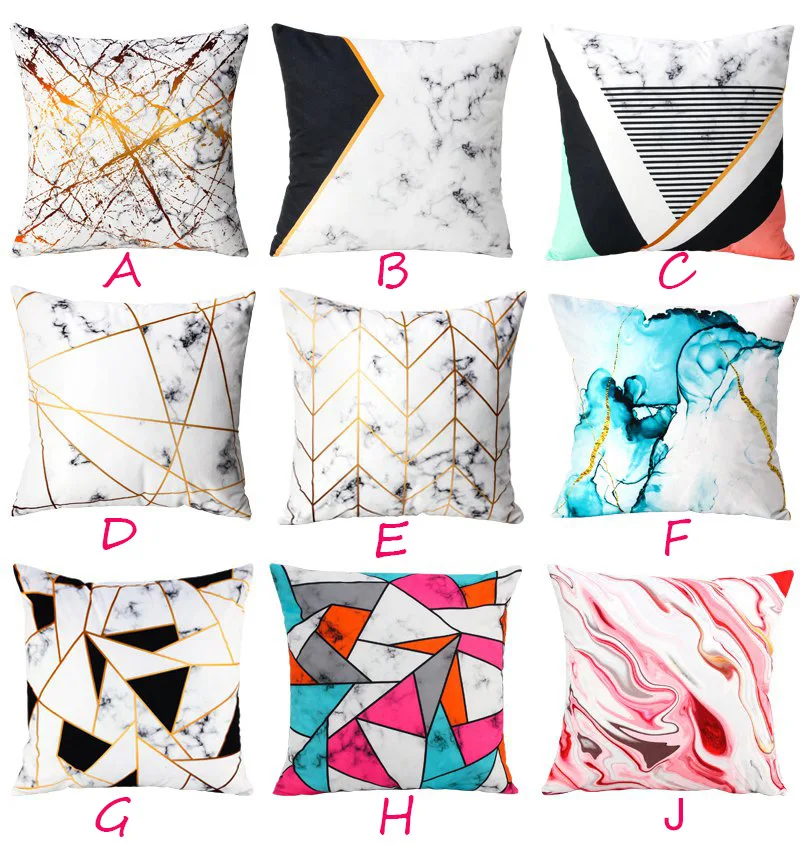 

1Pcs Colorful Gemetric Pattern Polyester Throw Pillow Cushion Cover Car Home Decoration Sofa Bed Decorative Pillowcase