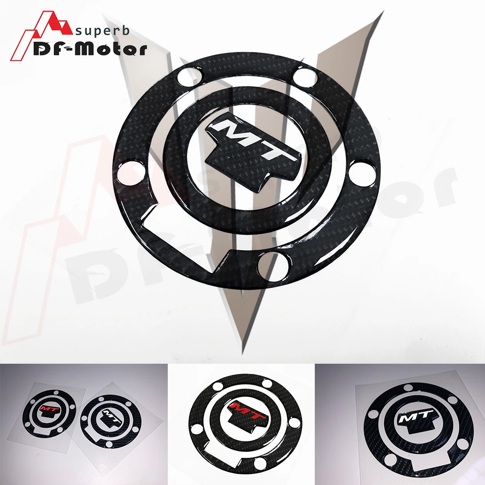 

3D Real Carbon Gas Cap Tank Pad Filler Cover Fit For MT MT-07 MT-09 MT07 MT09 FZ-07 FZ-09