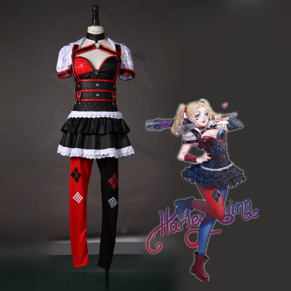 Athemis new Suicide Squad Cosplay Harley quinn cosplay Costumes leather