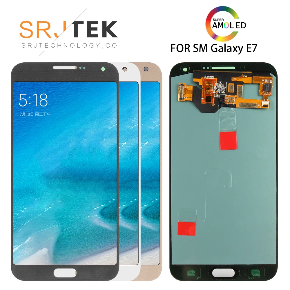 

5.5'' AMOLED For SAMSUNG Galaxy E7 E700 E7000 LCD Display Touch Digitizer Assembly For Samsung e7 screen Replacement Parts