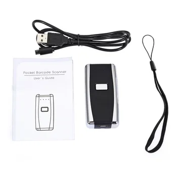 

Mini Portable Red Light Barcode Scanner Handheld For Android and IOS Phone