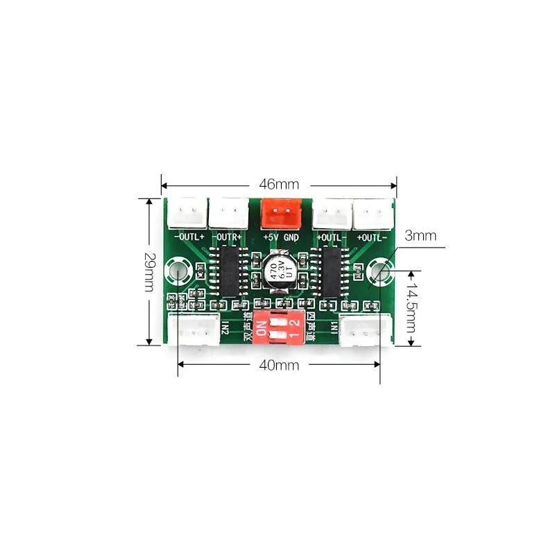 4* 3W PAM8403 4 канала мини цифровой аудио усилитель DIY модуль USB 5 в маленький стерео усилитель плата усилителя