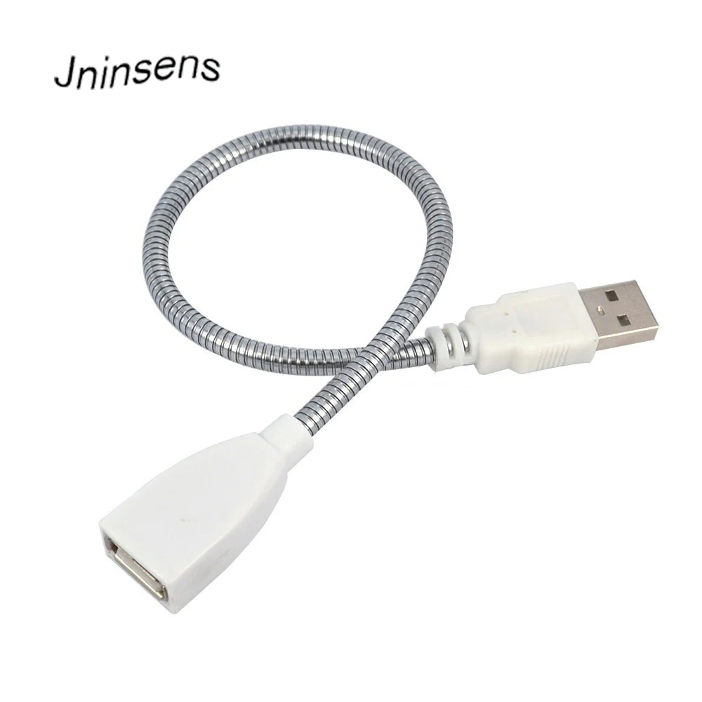 30 см Гибкий металлический Usb Удлинительный кабель для мужчин и женщин шнур