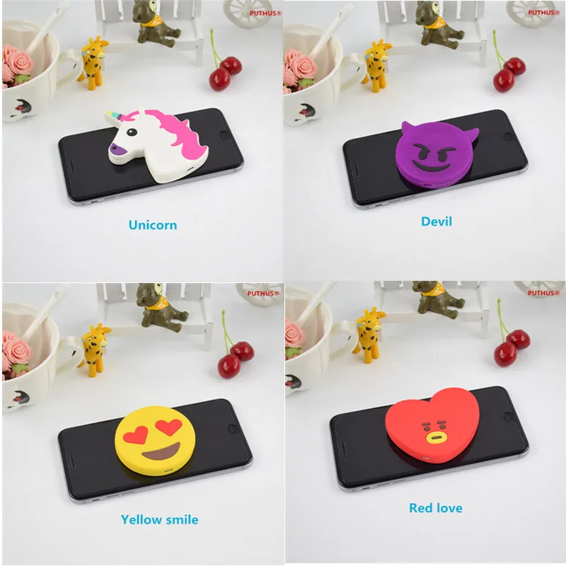 

Cartoon emoji unicorn qi wireless charger Pad little Devil wireless charger for iPhone X 8 8Plus 7 6s plus Samsung Note 8 S8