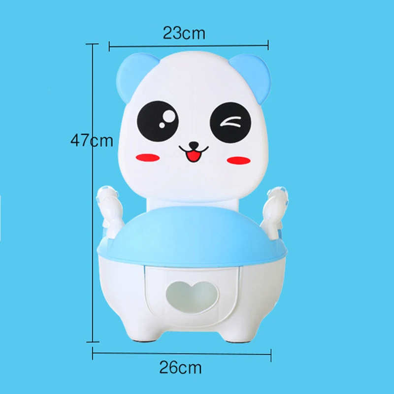 Новый детский горшок пластиковый мультфильм панда детский Туалет Обучение мальчик девочки дети детское сиденье для унитаза переносные