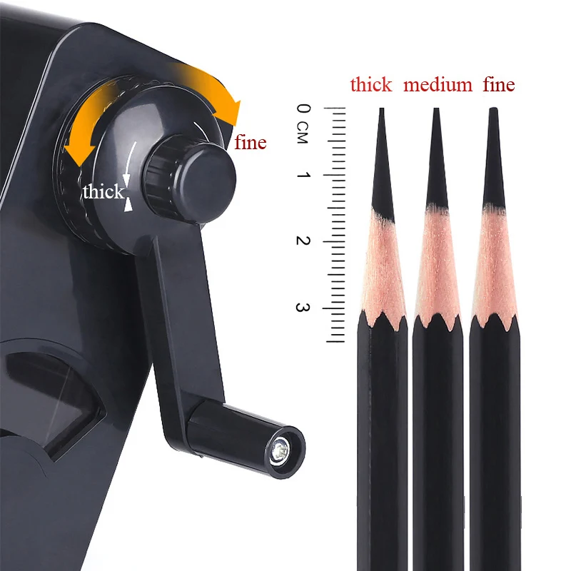 Billig Schreibwaren Bleistift spitzer büro   schule liefert Neuheit Hand Kurbel Mechanische mechanische Kunst Bleistiftspitzer Werkzeug Student