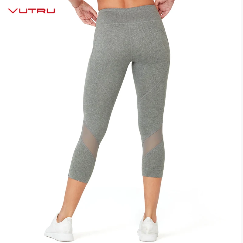VUTRU Womens Out Pocket Yoga Pants Tummy Control Workout Running Gym Non See-Through 4 Way Stretch Leggings