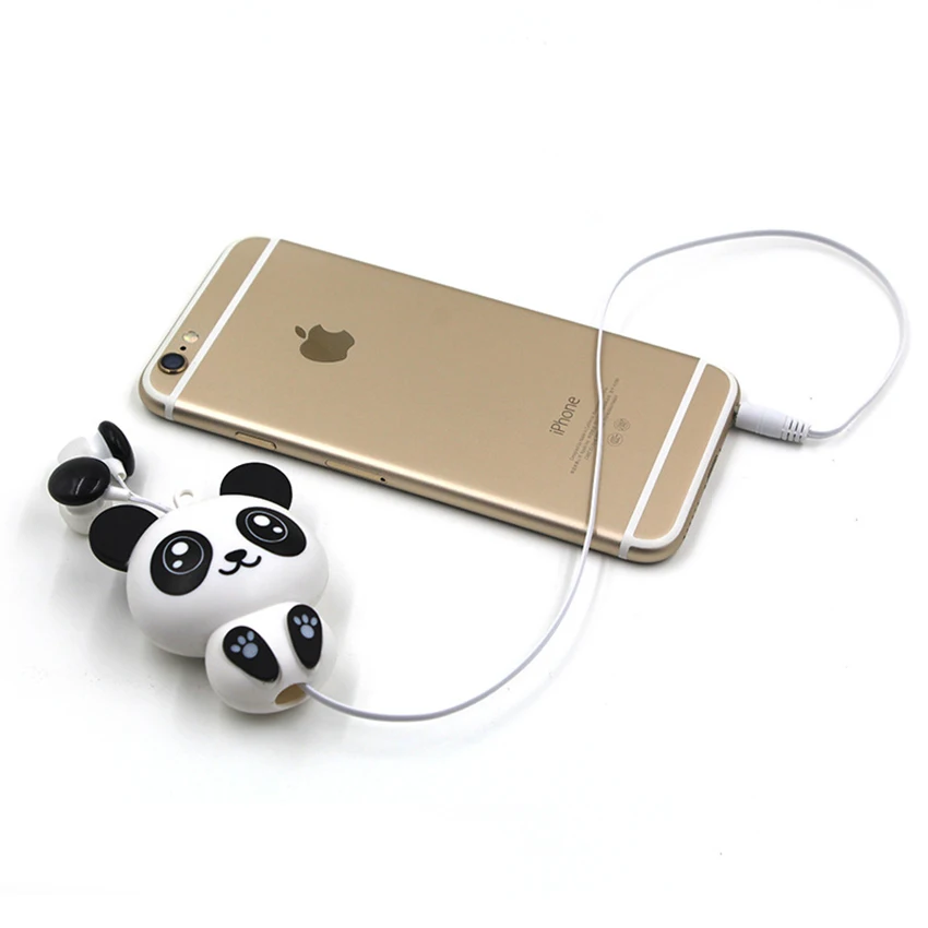 Chiclits Cute In-Ear Earphones Cartoon Panda Cheese Cat Chi Sweet Home Headphones Retractable Automatic Headphones for Iphone Android (8)