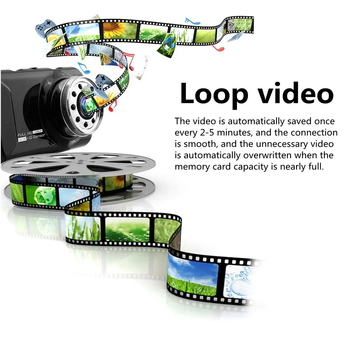  New Design 3.0 Inch Screen 1080P 170 Degree Wide Angle Dual Lens HD Driving Recorder Car DVR for Ca