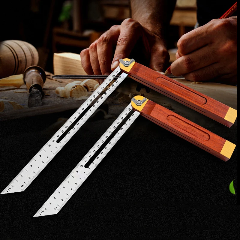 

Multi Angle Woodworking Ruler Template Measuring Tool Instrument Brick Tile Wood Corner Products Foldable Ruler Protractor