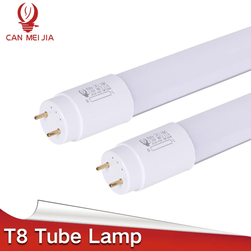 

CANMEIJIA High Power LED Tube Lamp T8 Lights 600mm 60cm 9W 10W 2ft Tube Led 220V Wall Lamps for Home Cold White
