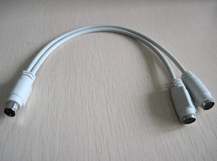 Motherboard PS2 PS/2 1 TO 2 Splitter Adapter Cable for Mouse Keyboard