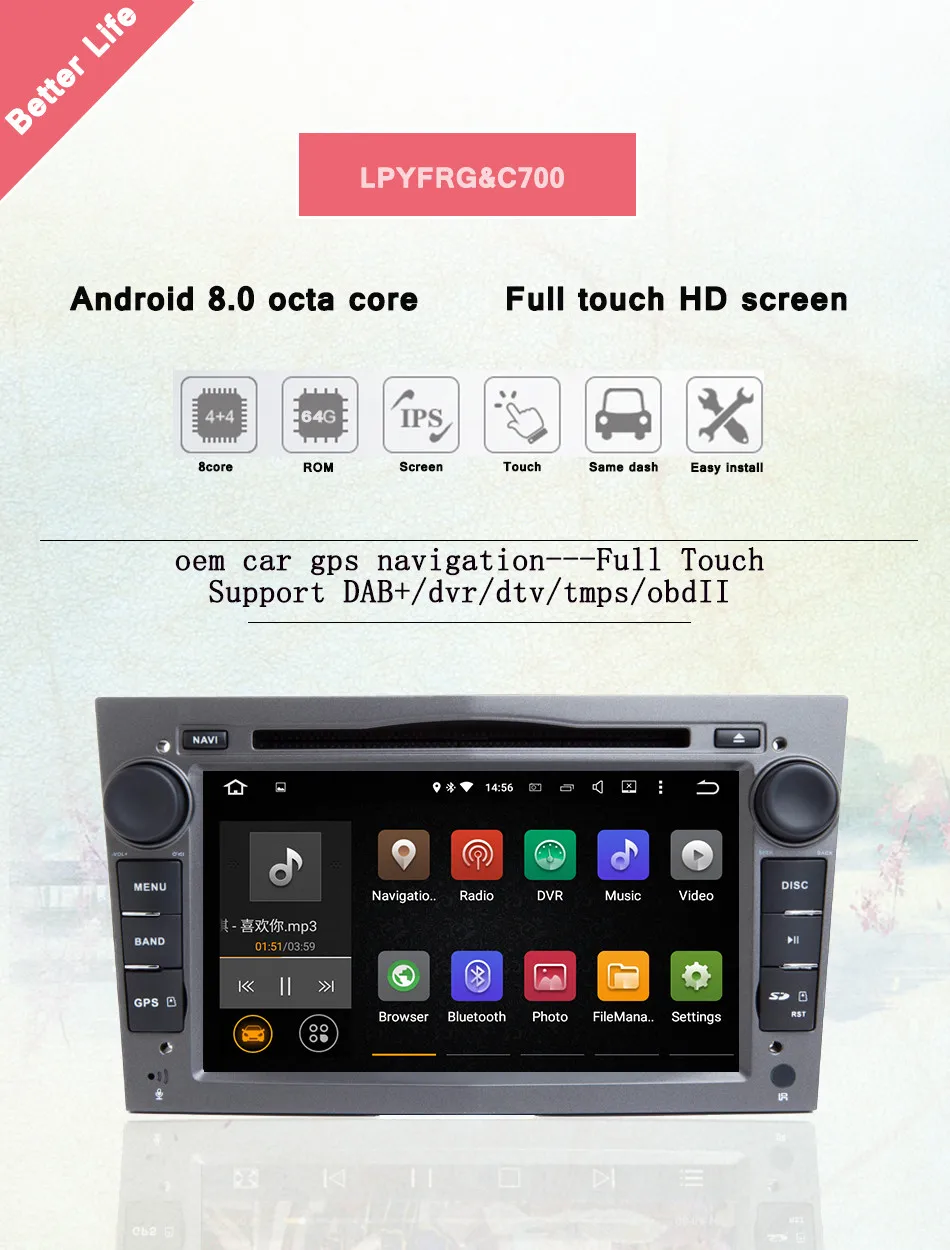 Discount Android 9.0 2 DIN DVD GPS for Vauxhall Opel Astra H G J Vectra Antara Zafira Corsa Multimedia screen radio 4G RAM tape recorder 2