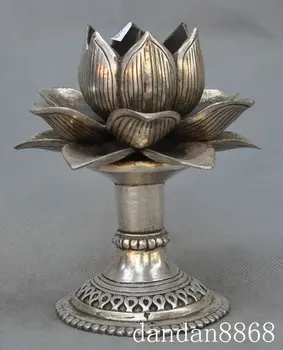 

christmas old chinese fengshui silver lotus flower statue lucky old chinese silver buddha hand lotus flower statue Can halloween