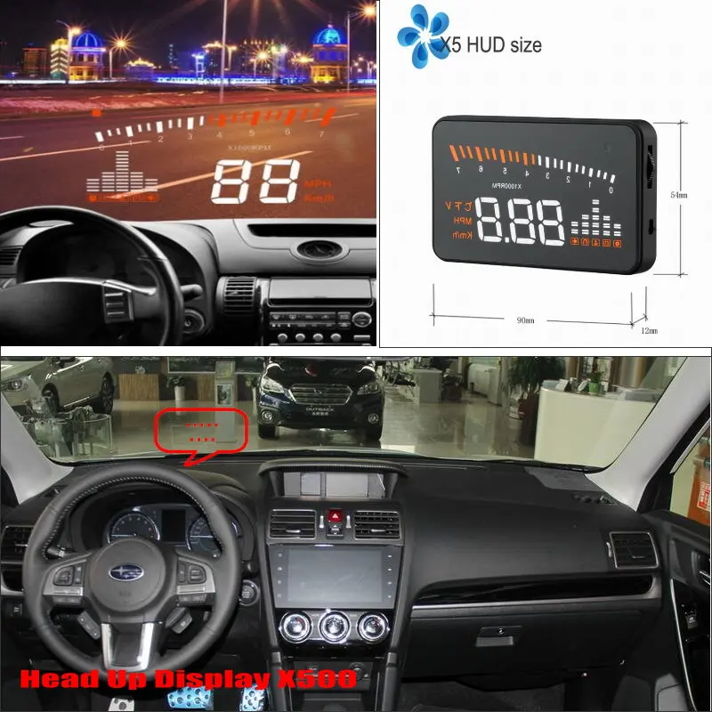 

Car Computer Screen Display Projector Refkecting Windshield For SUBARU Forester Impreza WRX - Saft Driving Screen