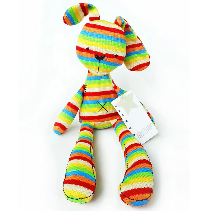 

50 CM Rainbow Rabbit With Tags Mamas & Papas Iridescent Baby Bunny For Baby Plush Toys Mamas And Papas Rabbit For Kids