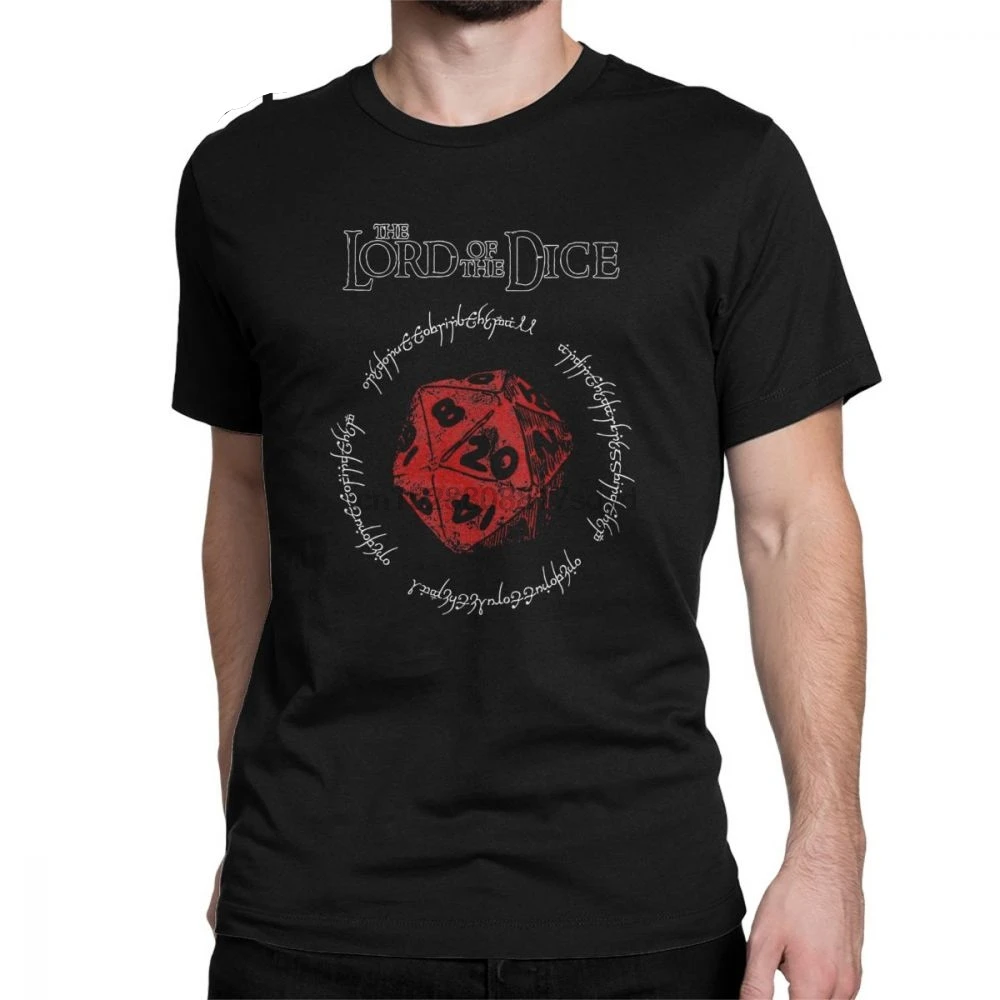 The Lord Of Red Dice Властелин колец Футболка Мужская хлопковая футболка с коротким