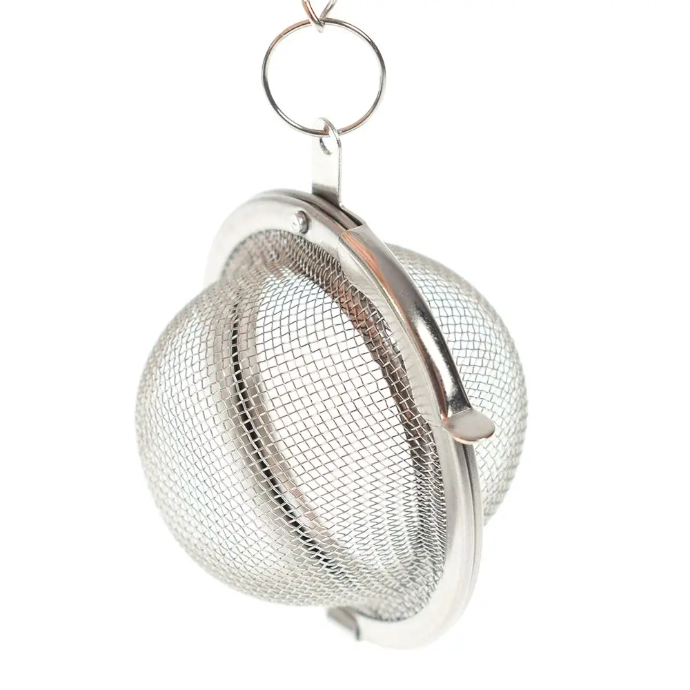 1pcs Stainless Steel Sphere Locking Spice Tea Ball Strainer Mesh Tea
