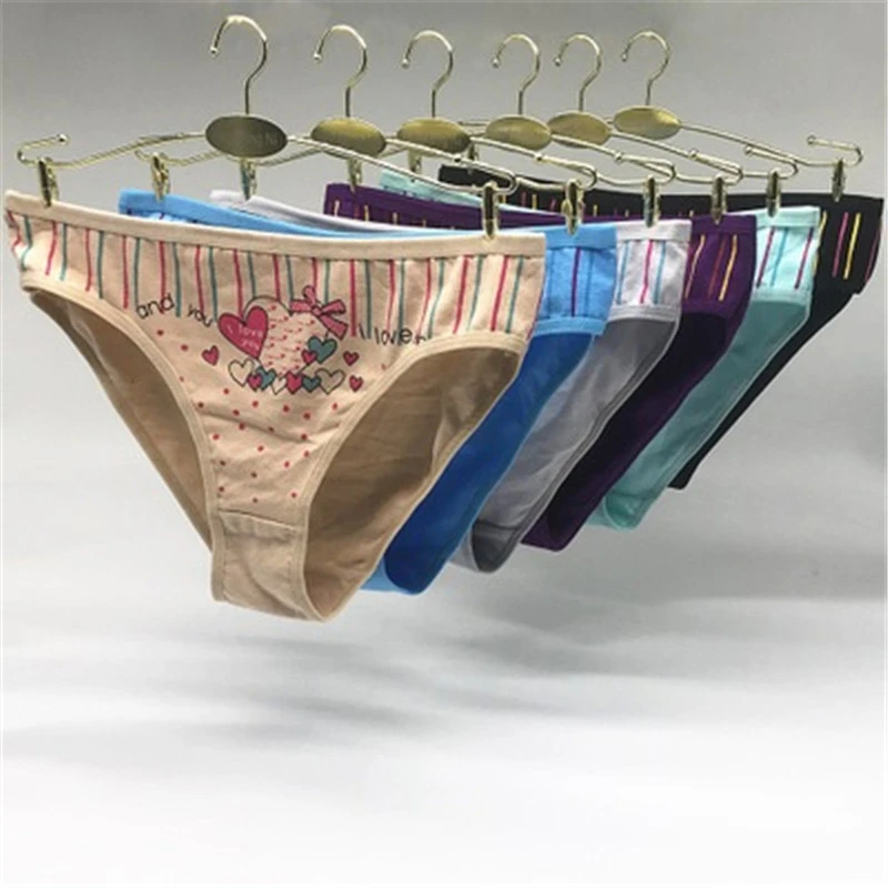 Nueva Marca piezas muchacha del algodón bragas chica Sexy lingerie ropa interior para adolescentes G String niños pantalones tangas al por mayor 10 20Yrs|Bragas| - AliExpress