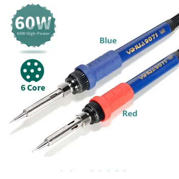 

YIHUA 907I Soldering Iron For Welding Machine Tools Red 995D/995D+ Soldering Iron handle, Blue for 862BD+/899D+and so on.