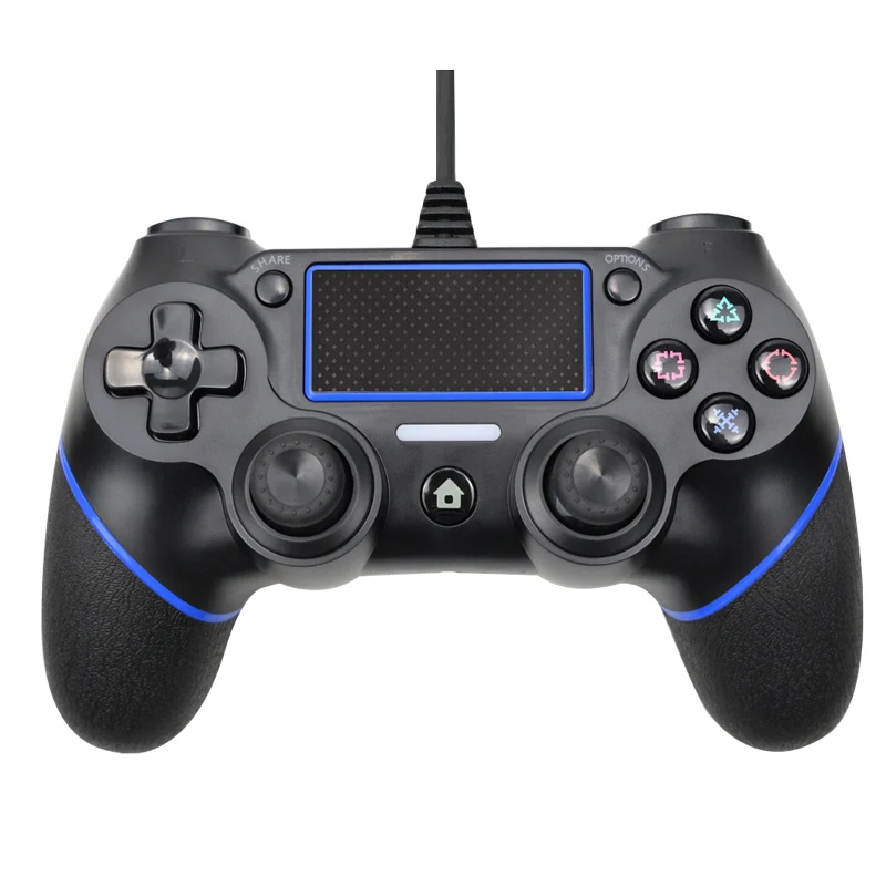 Проводной геймпад для Playstation 4 для PS4 контроллер для PS3 Джойстик геймпады для PS 4 консоли - Цвет: blue