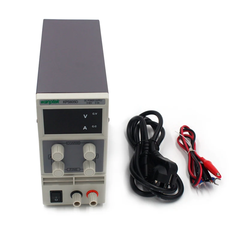 DC лабораторный источник питания KPS605D 60V 5A однофазный регулируемый SMPS цифровой регулятор напряжения 0,1 V 0.01A мини источник питания