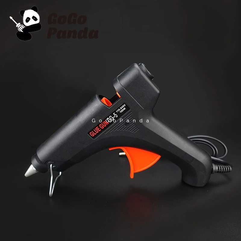 Kopen Gratis Verzending 100 w DIY Hot Melt Lijmpistool Black Sticks Trigger Art Craft Repair Tool met Licht GG 5 110 v 240 v