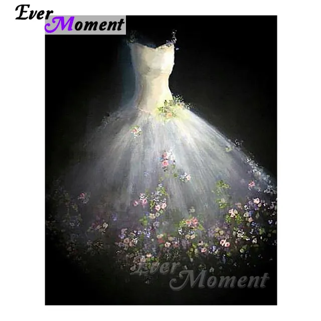 ever moment diamond embroidery wedding dress diamond mosaic full
